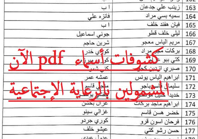 رسميا Pdf لينك تحميل اسماء الرعاية الاجتماعية الوجبة السابعة اسماء المشمولين 2023 منصة مظلتي وزارة العمل