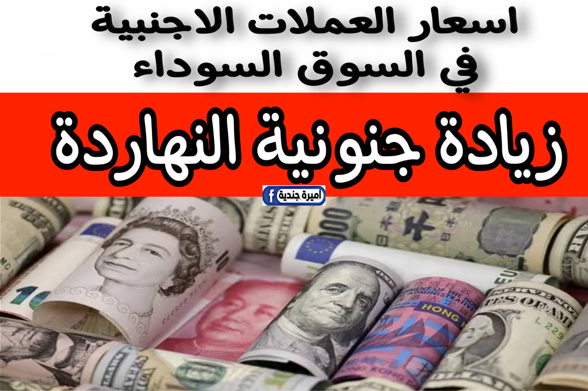 اسعار العملات الاجنبية في السوق السوداء | الدولار بكام النهاردة في السوق السوداء والبنك هو واليورو