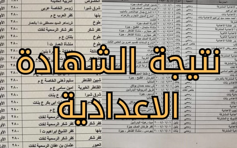 “اعرف درجاتك حالا” نتيجة الشهادة الاعدادية محافظة اسوان الفصل الأول 2023 البوابة الالكترونية