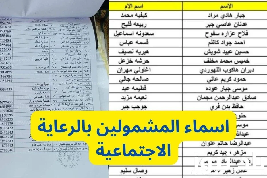“منصة مظلتي” اسماء المشمولين بالرعاية الاجتماعية الوجبة السابعة 2024 موقع وزارة العمل والشؤون الاجتماعية