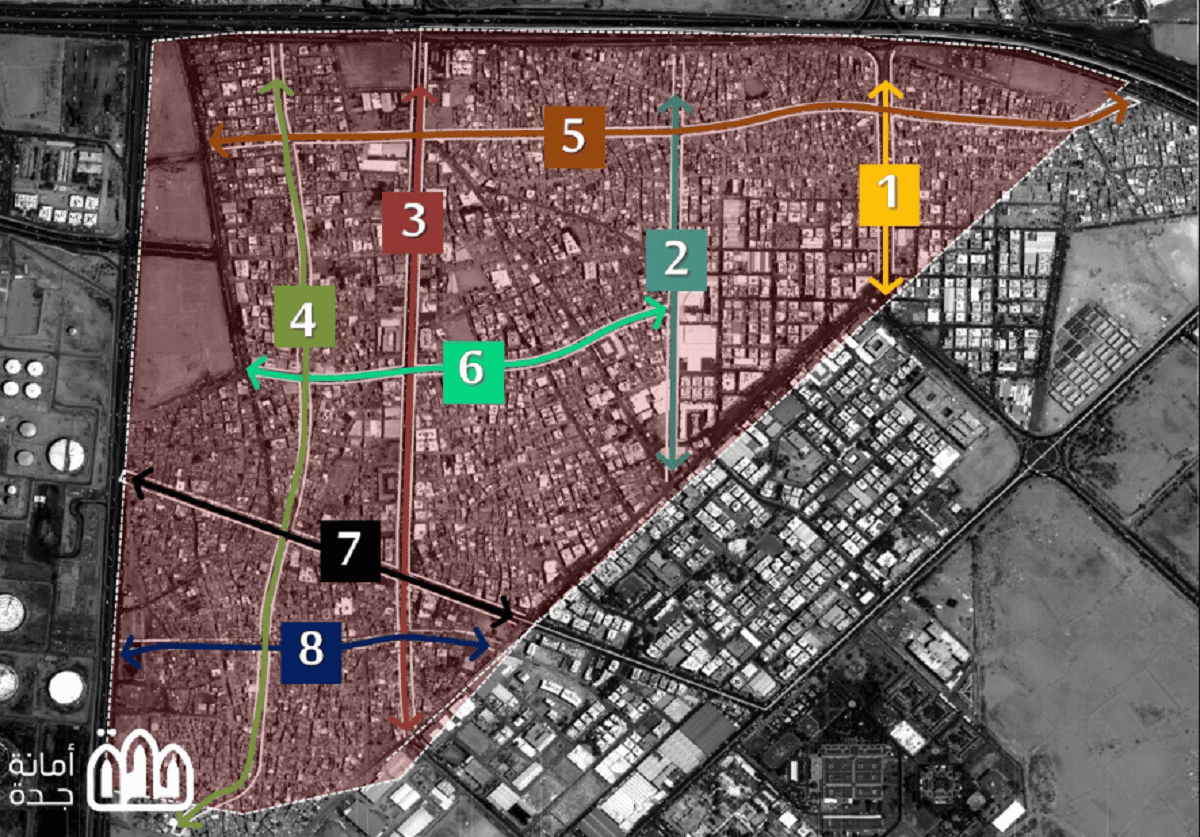 خريطة جدة للهدد 1445 المعلن عنها رسميًا عبر الأمانة العامة smartmap.jeddah.gov.sa
